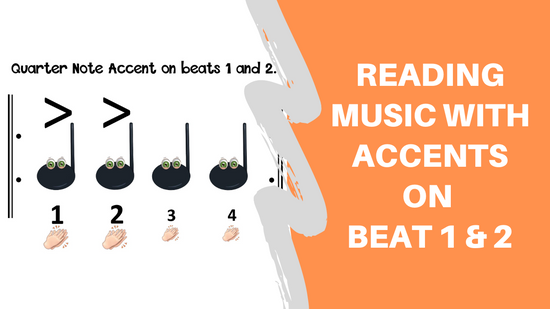 Reading Music with Accents on Beats 1 and 2!